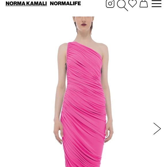 Norma Kamali Dresses & Skirts - Hot Pink Norma Kamali X REVOLVE Gown